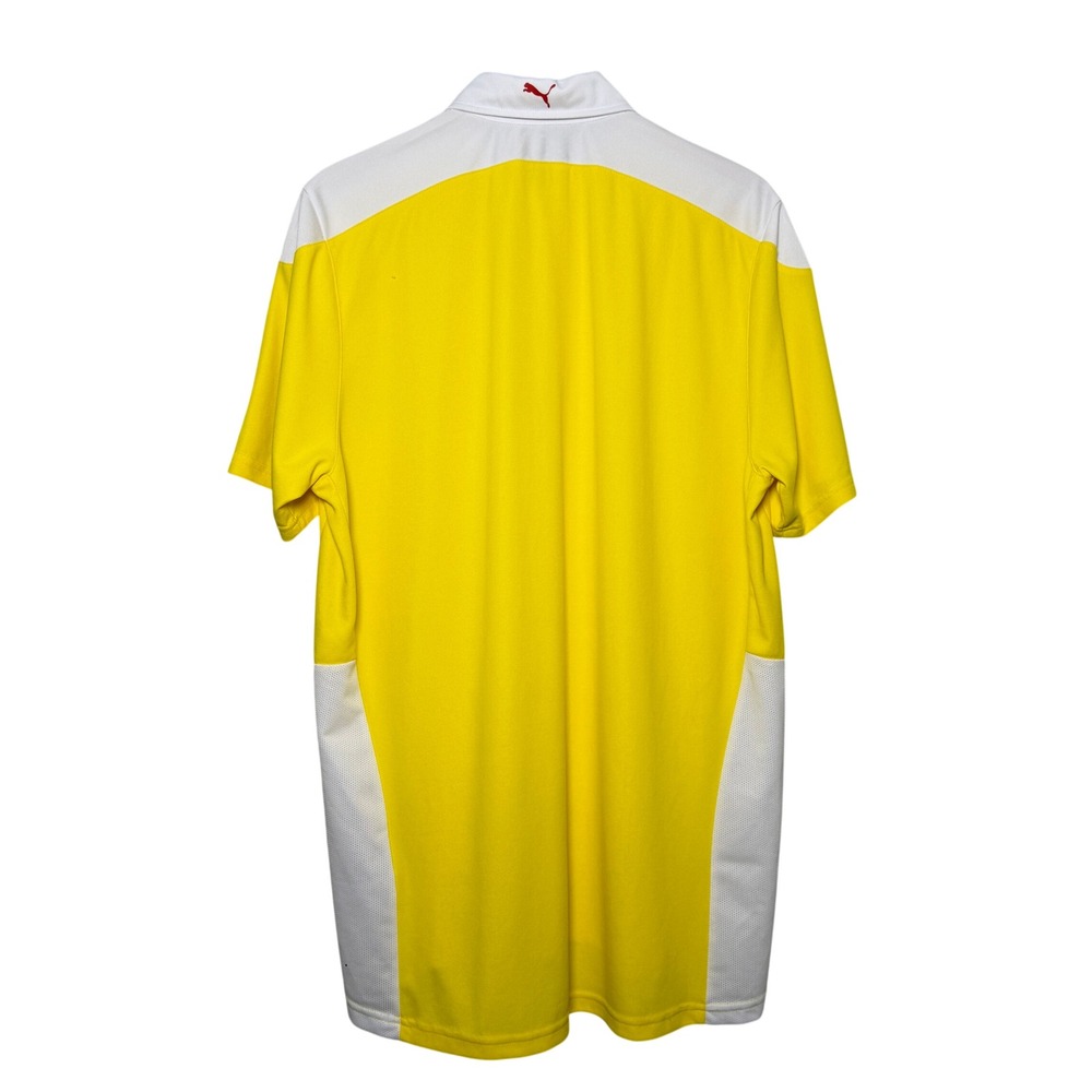 Ferrari Puma Corso Pilota Polo Shirt Mens XL Yellow Italy Racing Golf Sport - Picture 2 of 15